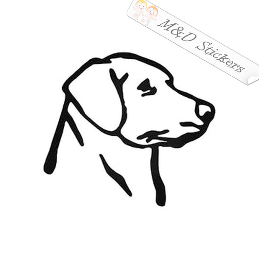 Labrador retriever Dog (4.5" - 30") Vinyl Decal in Different colors & size for Cars/Bikes/Windows