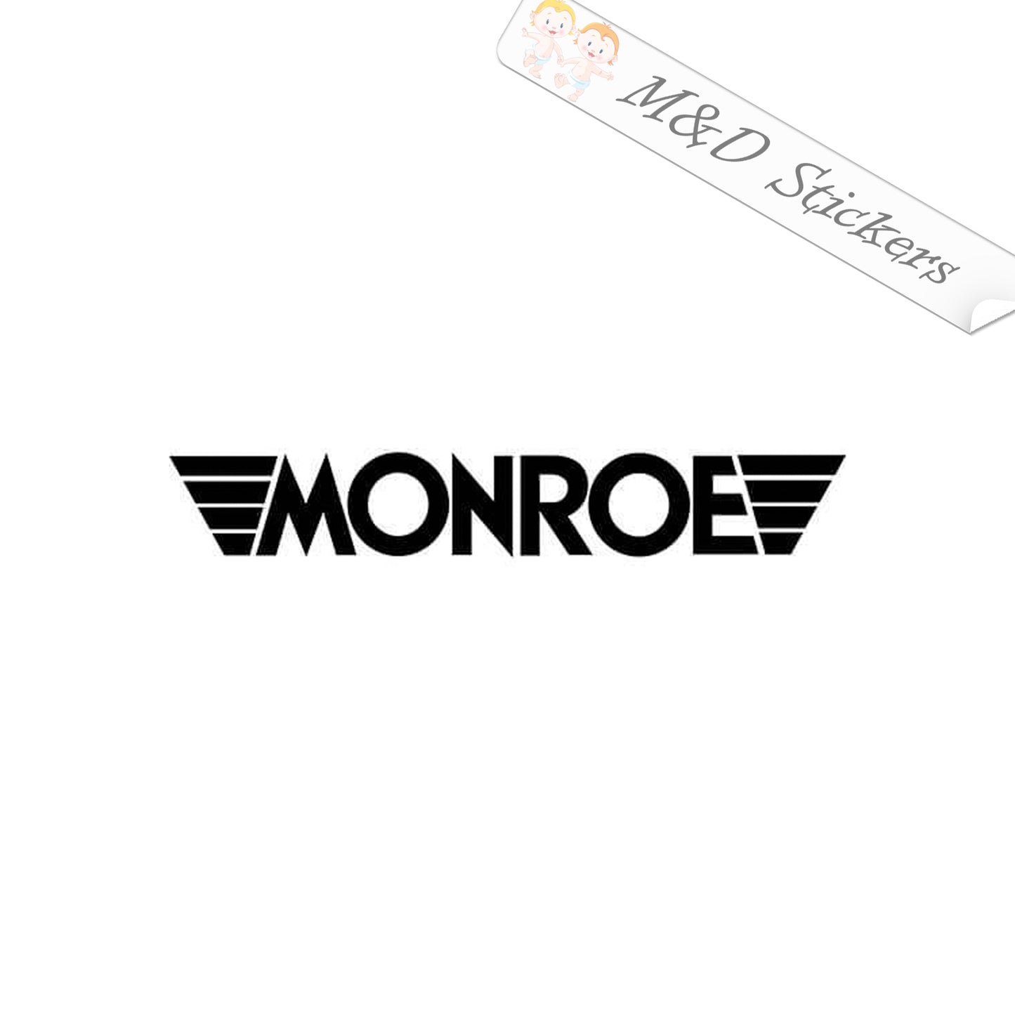 Monroe shocks Logo (4.5" - 30") Vinyl Decal in Different colors & size for Cars/Bikes/Windows