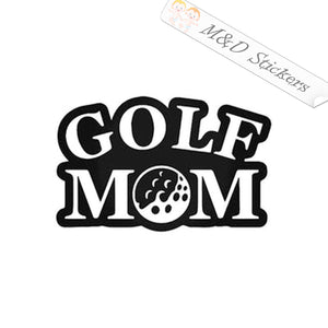 Golf mom (4.5" - 30") Vinyl Decal in Different colors & size for Cars/Bikes/Windows