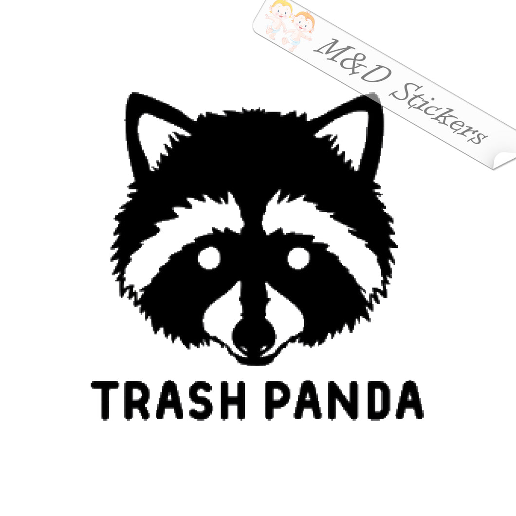 2x Trash Panda Raccoon Vinyl Decal Sticker Different colors & size for Cars/Bikes/Windows