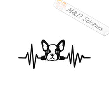 French Bulldog Heartbeat (4.5" - 30") Vinyl Decal in Different colors & size for Cars/Bikes/Windows