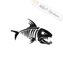 Angry fish (4.5" - 30") Vinyl Decal in Different colors & size for Cars/Bikes/Windows