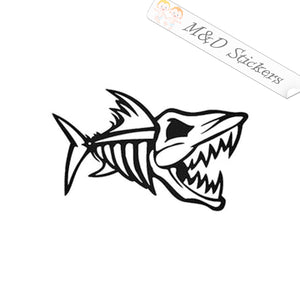 Angry fish (4.5" - 30") Vinyl Decal in Different colors & size for Cars/Bikes/Windows