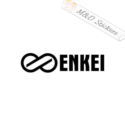 Enkei Wheels Logo (4.5" - 30") Vinyl Decal in Different colors & size for Cars/Bikes/Windows