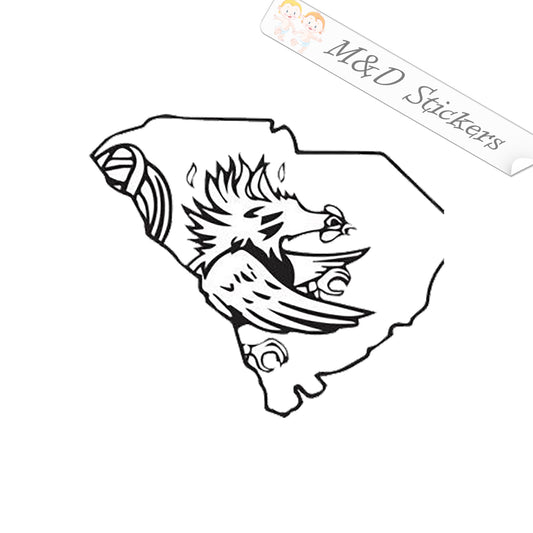 South Carolina Gamecocks (4.5" - 30") Vinyl Decal in Different colors & size for Cars/Bikes/Windows