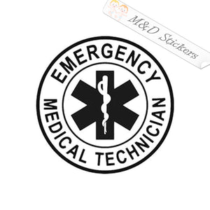EMT Emergency Medical technician (4.5" - 30") Vinyl Decal in Different colors & size for Cars/Bikes/Windows