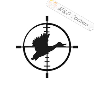 Hunting Crosshair Duck (4.5" - 30") Vinyl Decal in Different colors & size for Cars/Bikes/Windows