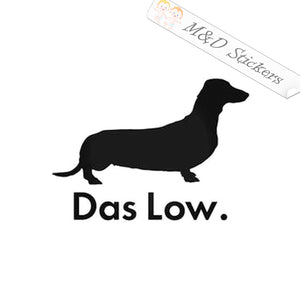 Dachshund Das Low (4.5" - 30") Vinyl Decal in Different colors & size for Cars/Bikes/Windows