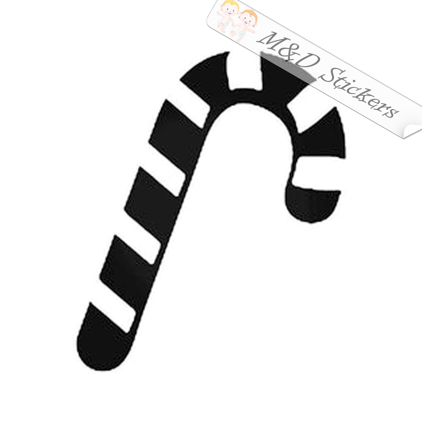 Candy cane (4.5" - 30") Vinyl Decal in Different colors & size for Cars/Bikes/Windows