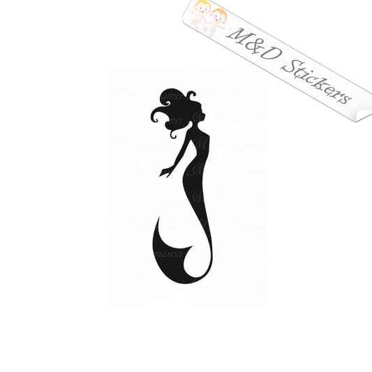 2x Mermaid Vinyl Decal Sticker Different colors & size for Cars/Bikes/Windows