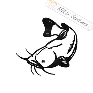 Catfish (4.5" - 30") Vinyl Decal in Different colors & size for Cars/Bikes/Windows