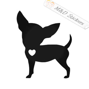 Chihuahua (4.5" - 30") Vinyl Decal in Different colors & size for Cars/Bikes/Windows