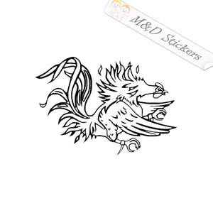 South Carolina Gamecocks (4.5" - 30") Vinyl Decal in Different colors & size for Cars/Bikes/Windows