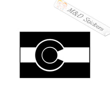 Colorado State Flag (4.5" - 30") Vinyl Decal in Different colors & size for Cars/Bikes/Windows