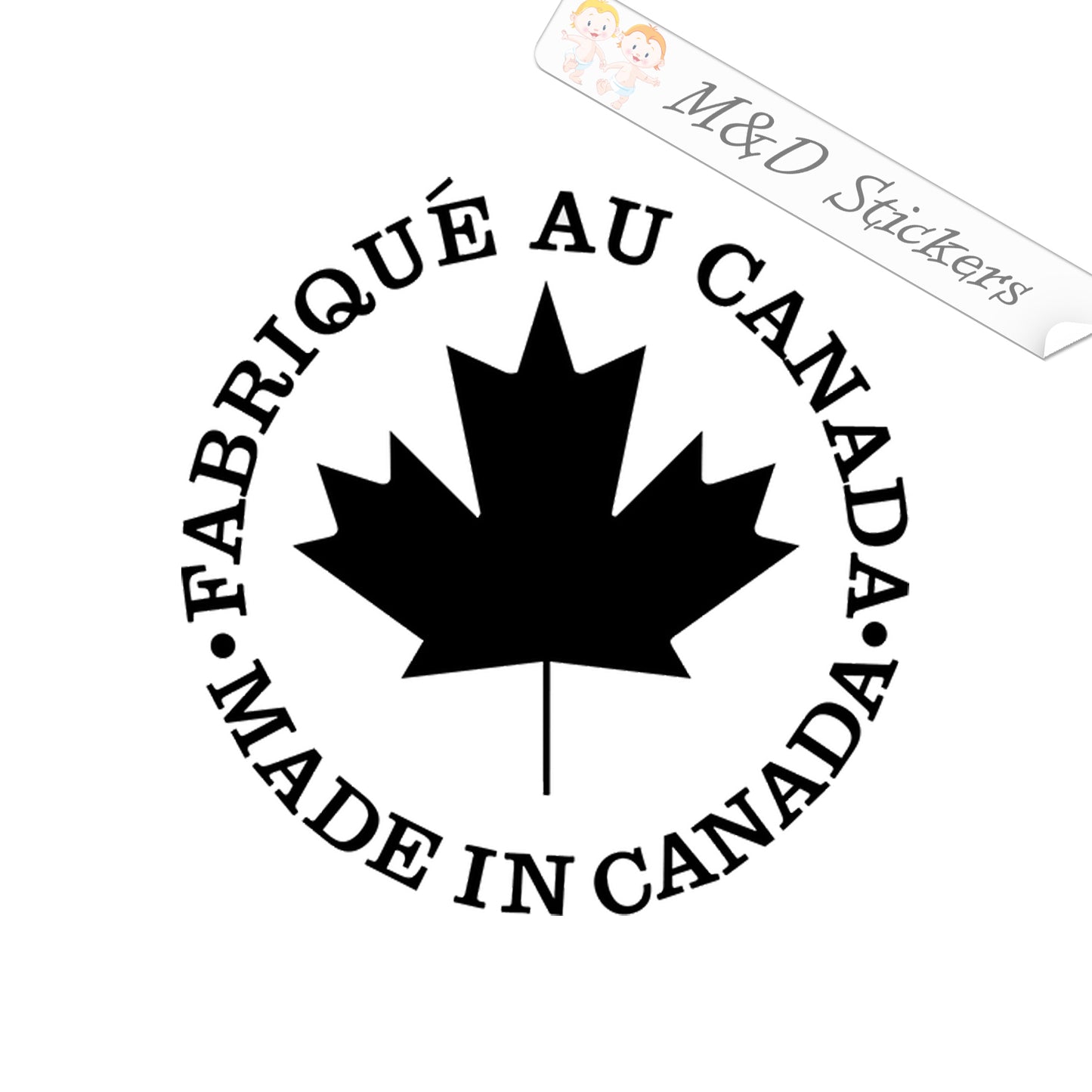Made in Canada / fabriqu̩ au Canada (4.5" - 30") Vinyl Decal in Different colors & size for Cars/Bikes/Windows