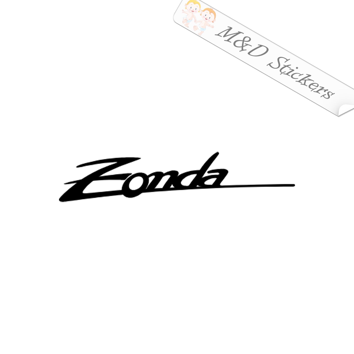 Pagani Zonda Script (4.5" - 30") Vinyl Decal in Different colors & size for Cars/Bikes/Windows