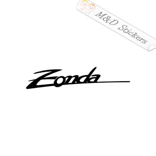 Pagani Zonda Script (4.5" - 30") Vinyl Decal in Different colors & size for Cars/Bikes/Windows