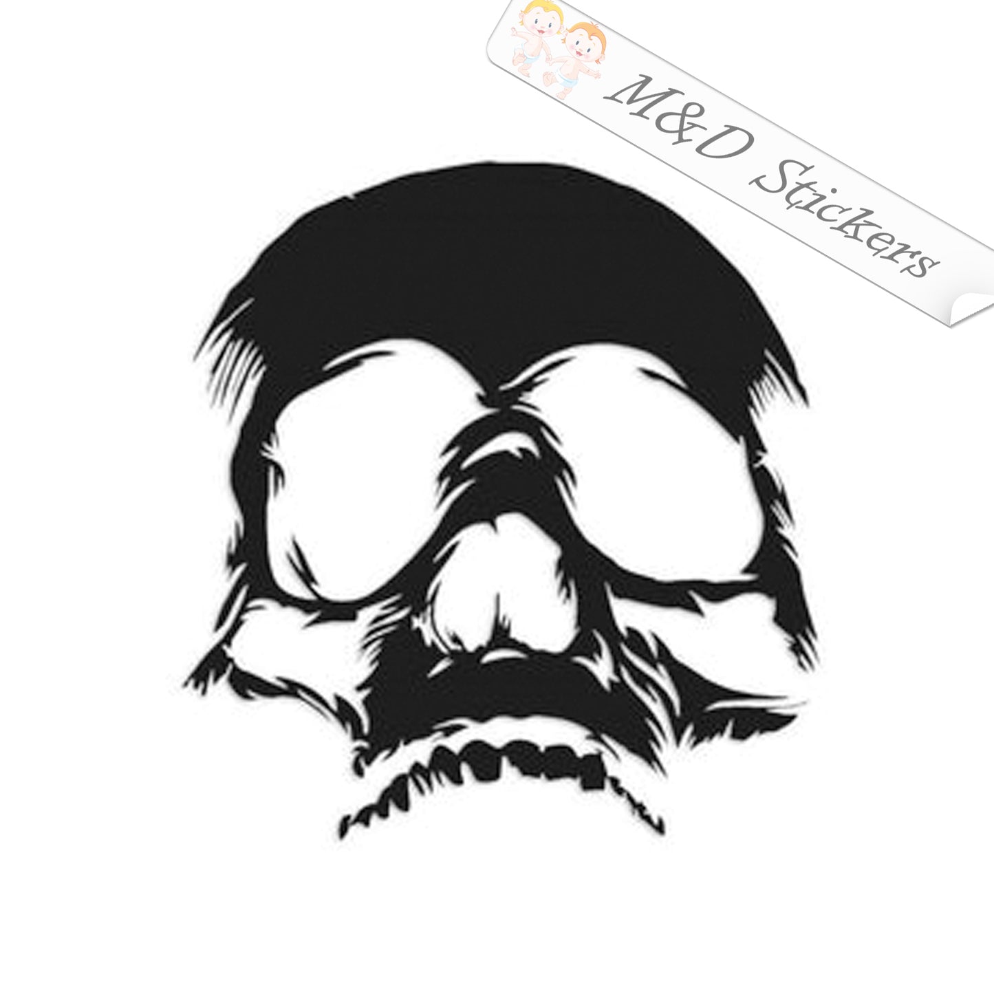 Skull (4.5" - 30") Vinyl Decal in Different colors & size for Cars/Bikes/Windows
