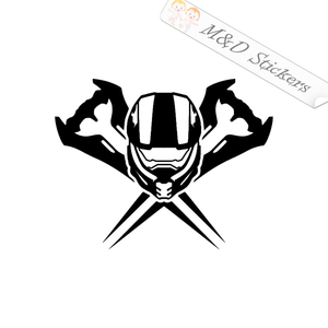 Halo Video Game Master Chief (4.5" - 30") Vinyl Decal in Different colors & size for Cars/Bikes/Windows
