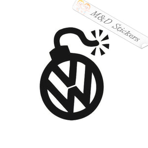 2x Volkswagen Bomb Vinyl Decal Sticker Different colors & size for Cars/Bikes/Windows