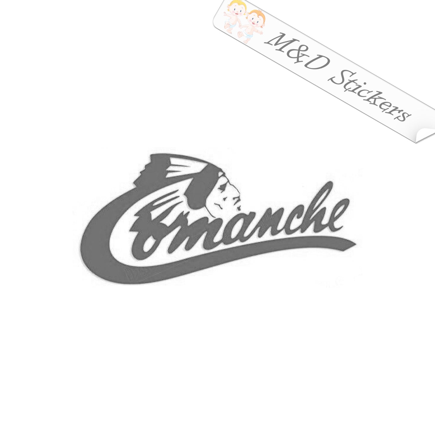 Comanche RV Logo (4.5" - 30") Vinyl Decal in Different colors & size for Cars/Bikes/Windows