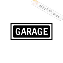 Garage sign (4.5" - 30") Vinyl Decal in Different colors & size for Cars/Bikes/Windows