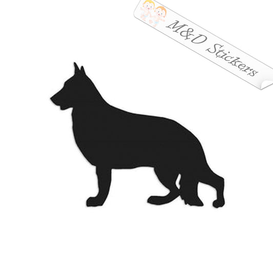 German Shepherd Dog (4.5" - 30") Vinyl Decal in Different colors & size for Cars/Bikes/Windows