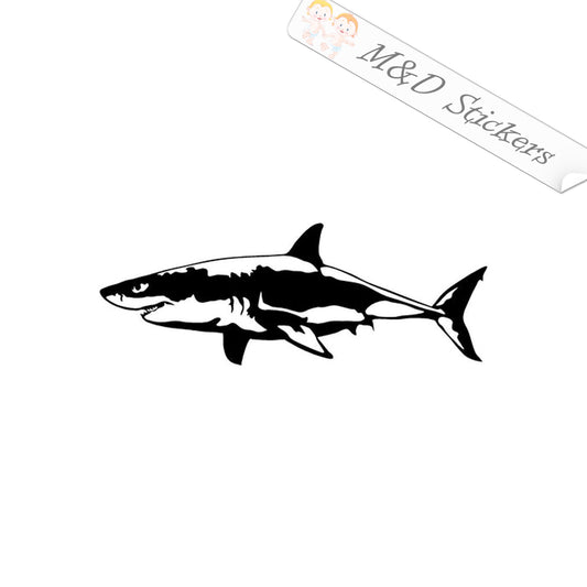 Great White Shark (4.5" - 30") Vinyl Decal in Different colors & size for Cars/Bikes/Windows