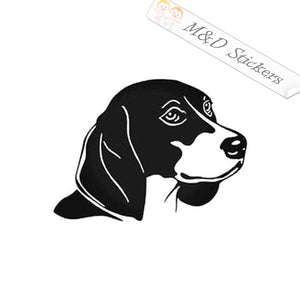 Beagle Head (4.5" - 30") Vinyl Decal in Different colors & size for Cars/Bikes/Windows