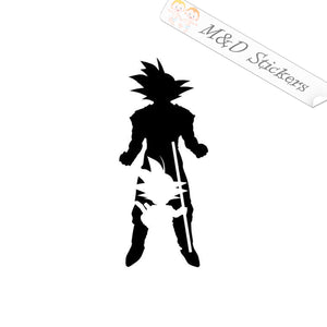 2x Goku Dragonball Z Vinyl Decal Sticker Different colors & size for Cars/Bikes/Windows