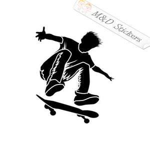 2x Skater Vinyl Decal Sticker Different colors & size for Cars/Bikes/Windows