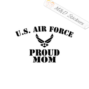 US Air Force Mom (4.5" - 30") Vinyl Decal in Different colors & size for Cars/Bikes/Windows