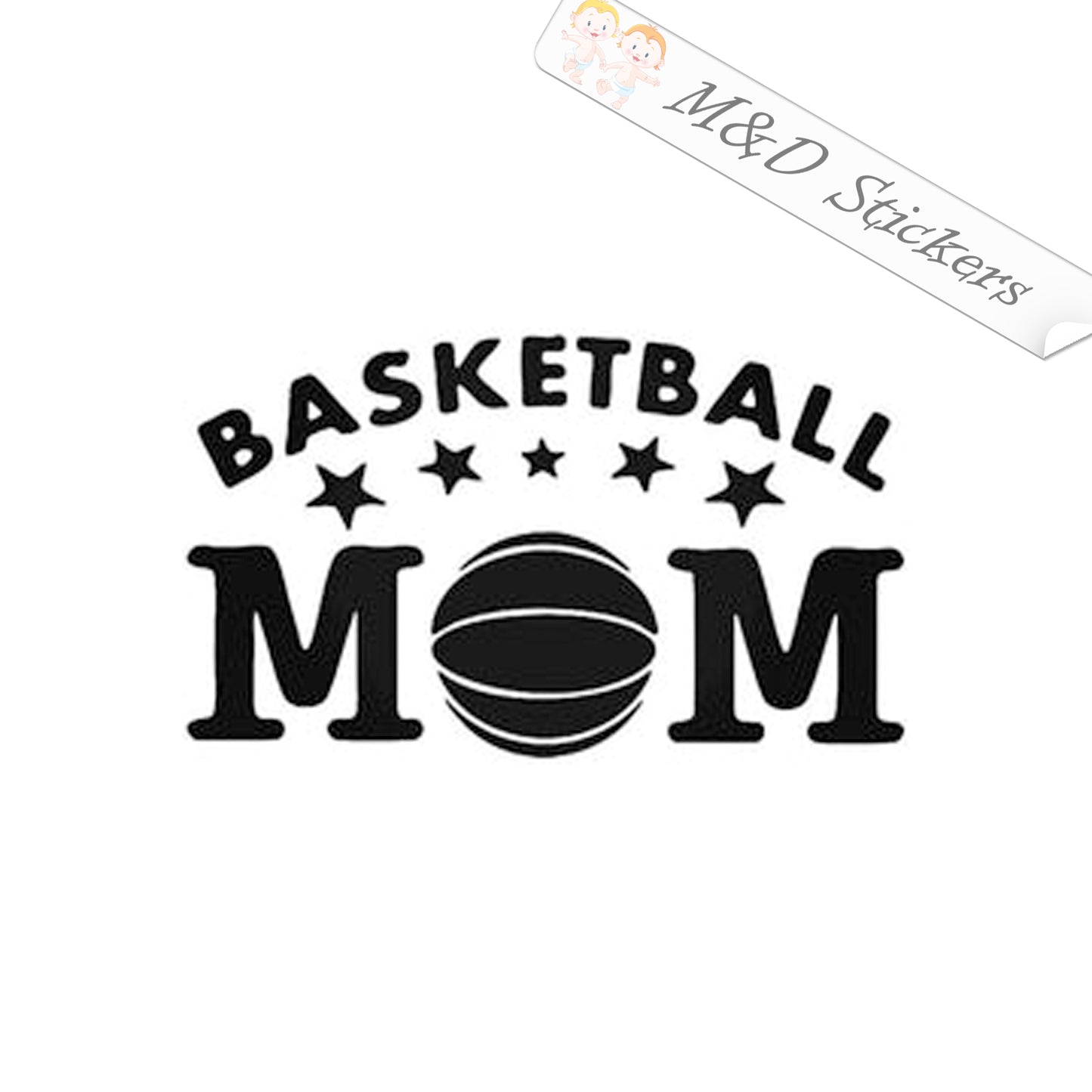 Basketball mom (4.5" - 30") Vinyl Decal in Different colors & size for Cars/Bikes/Windows