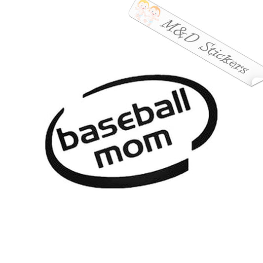 Baseball mom (4.5" - 30") Vinyl Decal in Different colors & size for Cars/Bikes/Windows