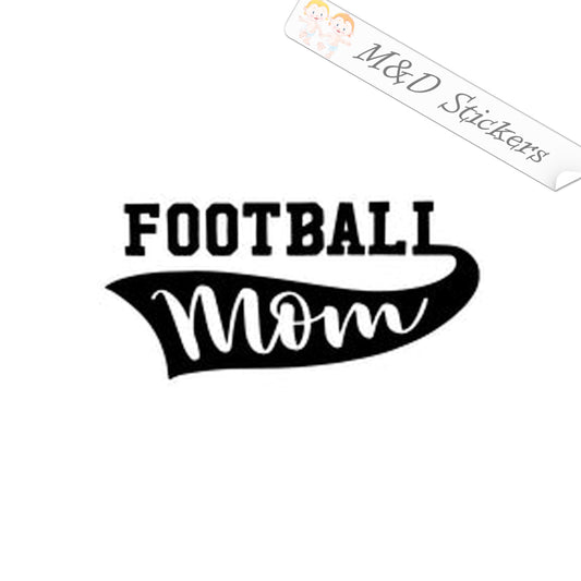 Football mom (4.5" - 30") Vinyl Decal in Different colors & size for Cars/Bikes/Windows