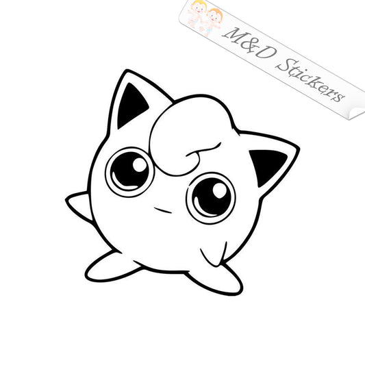 2x Wigglytuff Pokemon go Vinyl Decal Sticker Different colors & size for Cars/Bikes/Windows
