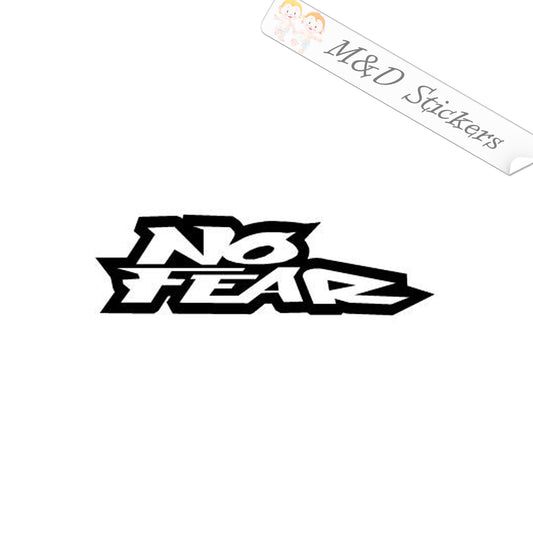 2x No fear Vinyl Decal Sticker Different colors & size for Cars/Bikes/Windows