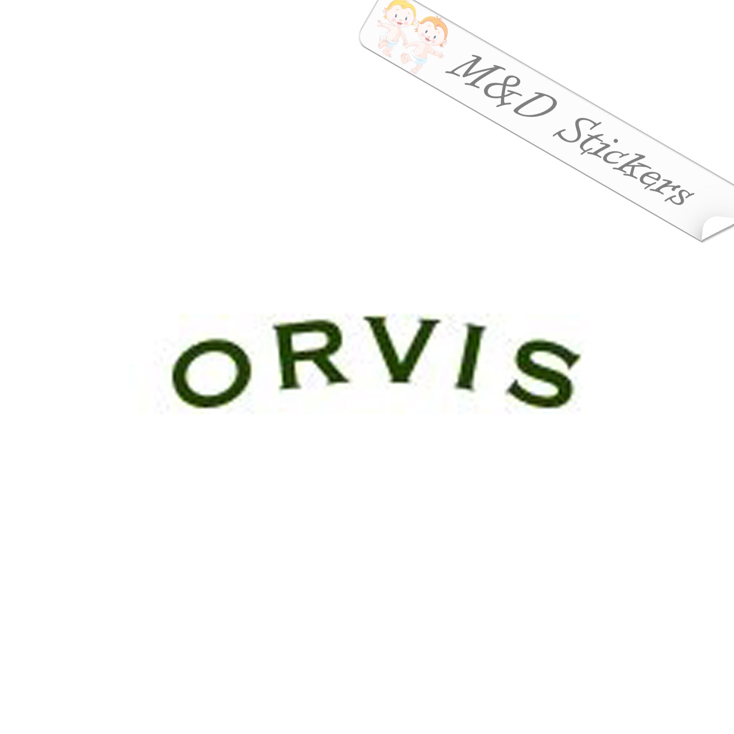 Orvis Fish Sticker 2x Orvis Fishing Rods Vinyl Decal Sticker Different colors & size for ...