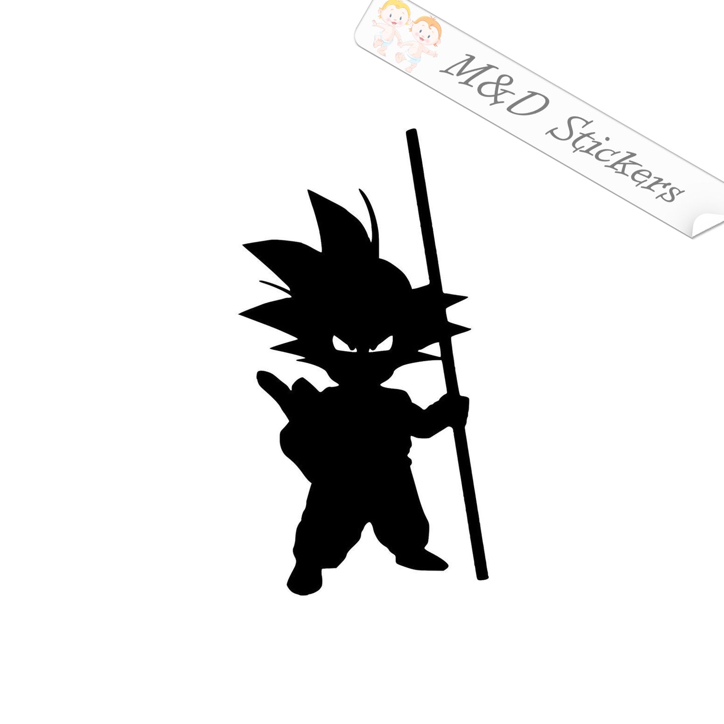 2x Goku Dragonball Z Vinyl Decal Sticker Different colors & size for Cars/Bikes/Windows