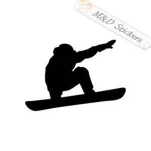 Snowboarder (4.5" - 30") Vinyl Decal in Different colors & size for Cars/Bikes/Windows