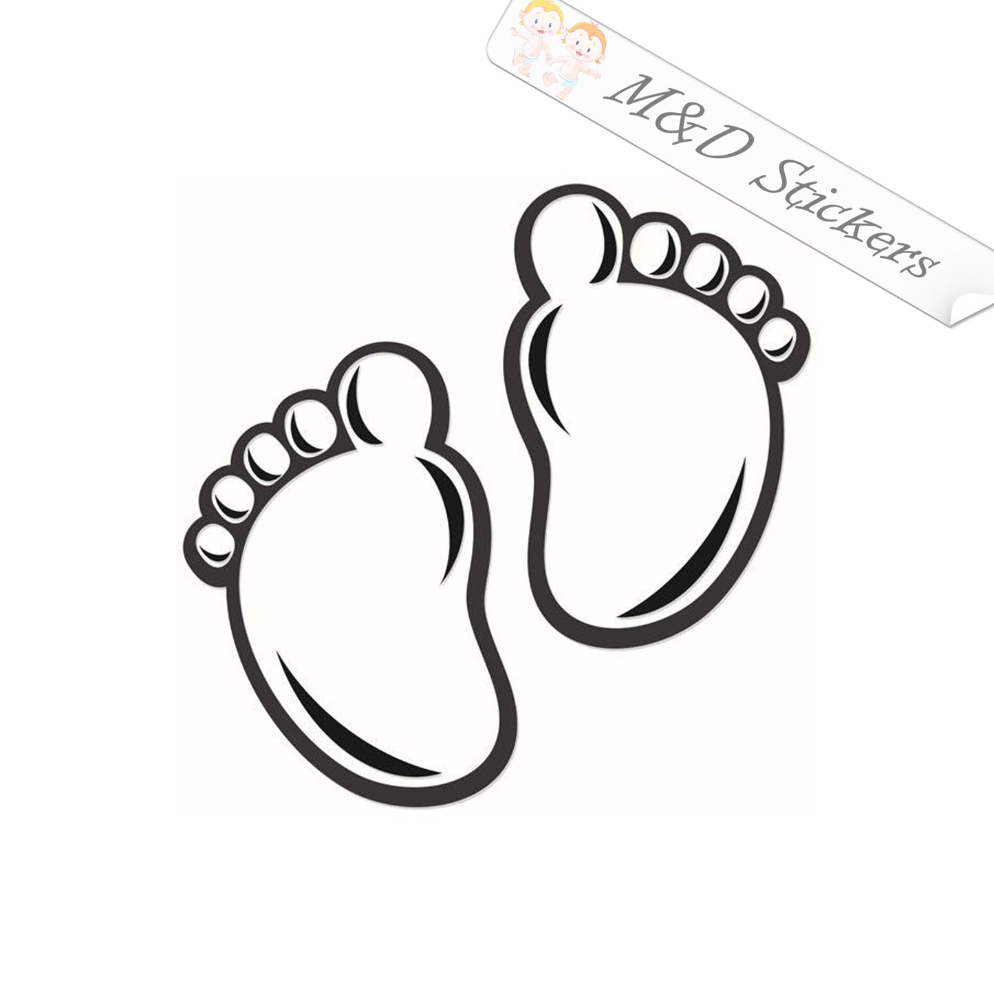 2x Baby on board Vinyl Decal Sticker Different colors & size for Cars/Bikes/Windows