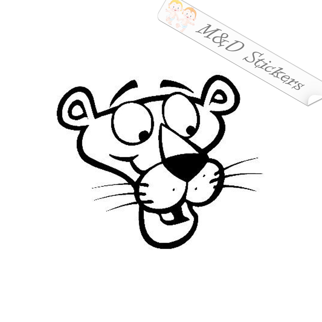 2x Pink Panther Vinyl Decal Sticker Different colors & size for Cars/Bikes/Windows