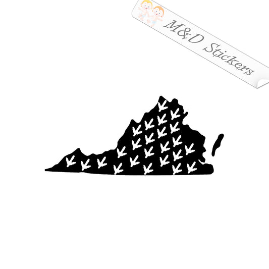 Virginia Tech Turkey steps (4.5" - 30") Vinyl Decal in Different colors & size for Cars/Bikes/Windows