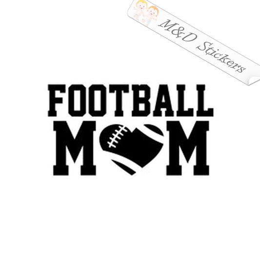 Football mom (4.5" - 30") Vinyl Decal in Different colors & size for Cars/Bikes/Windows