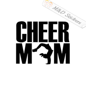 Cheer mom (4.5" - 30") Vinyl Decal in Different colors & size for Cars/Bikes/Windows