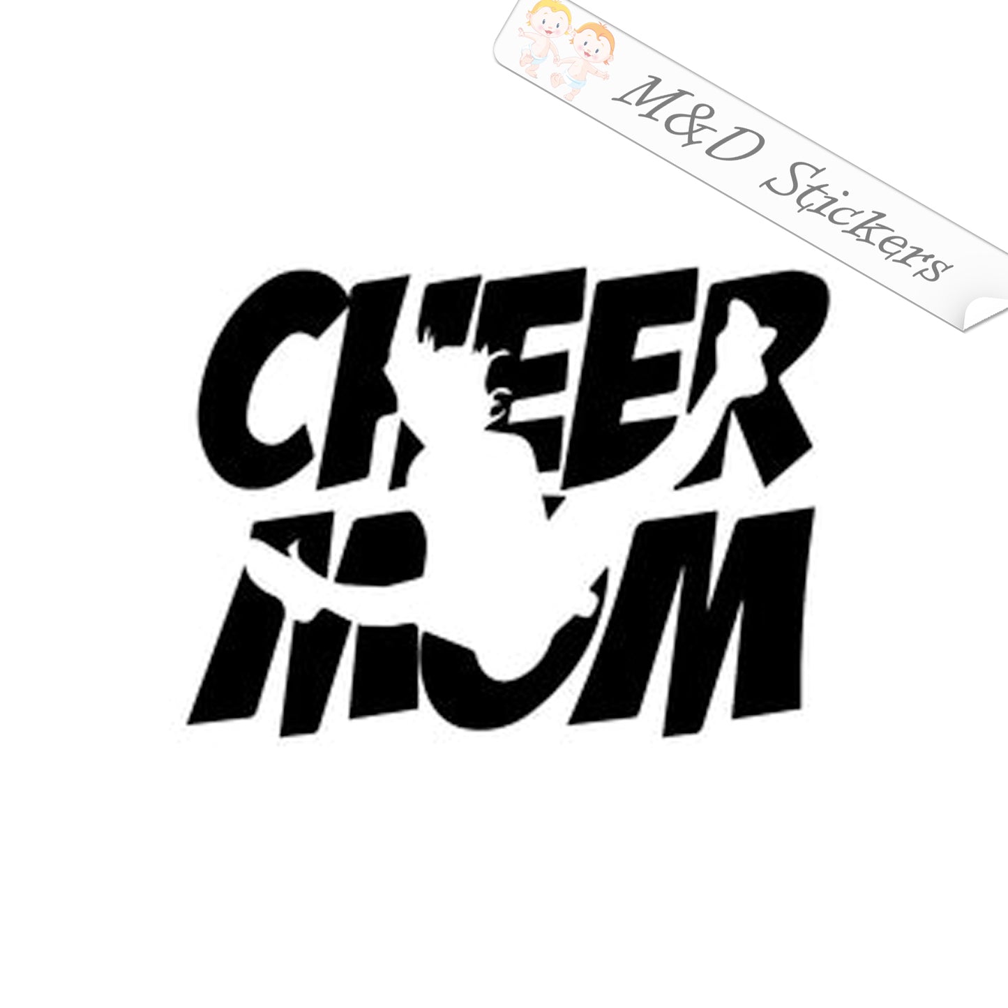 Cheer mom (4.5" - 30") Vinyl Decal in Different colors & size for Cars/Bikes/Windows