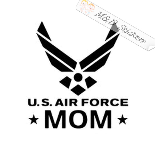 US Air Force Mom (4.5" - 30") Vinyl Decal in Different colors & size for Cars/Bikes/Windows