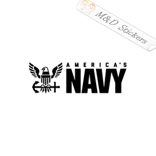 US Navy (4.5" - 30") Vinyl Decal in Different colors & size for Cars/Bikes/Windows