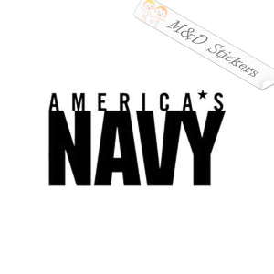 US Navy (4.5" - 30") Vinyl Decal in Different colors & size for Cars/Bikes/Windows