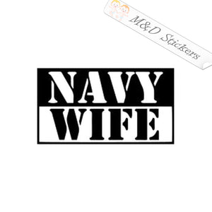 Navy Wife (4.5" - 30") Vinyl Decal in Different colors & size for Cars/Bikes/Windows